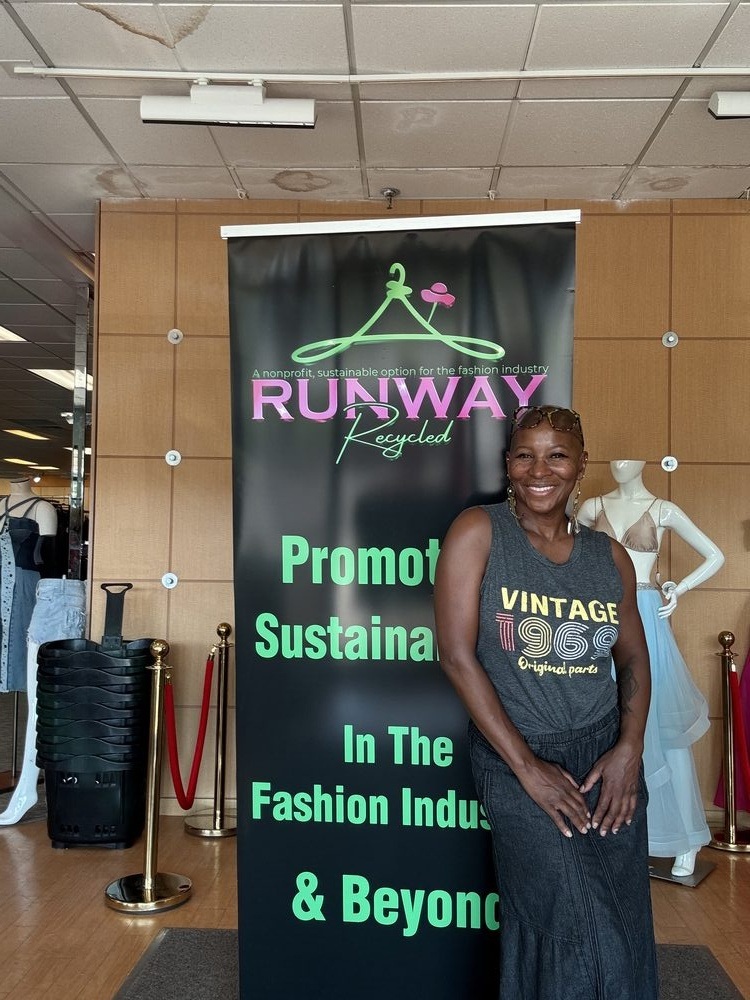 Dr. Bonita 'Bo' Best, founder of Runway Recycled, at the boutique
