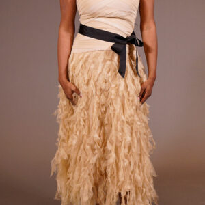 Gold/Cream Gown